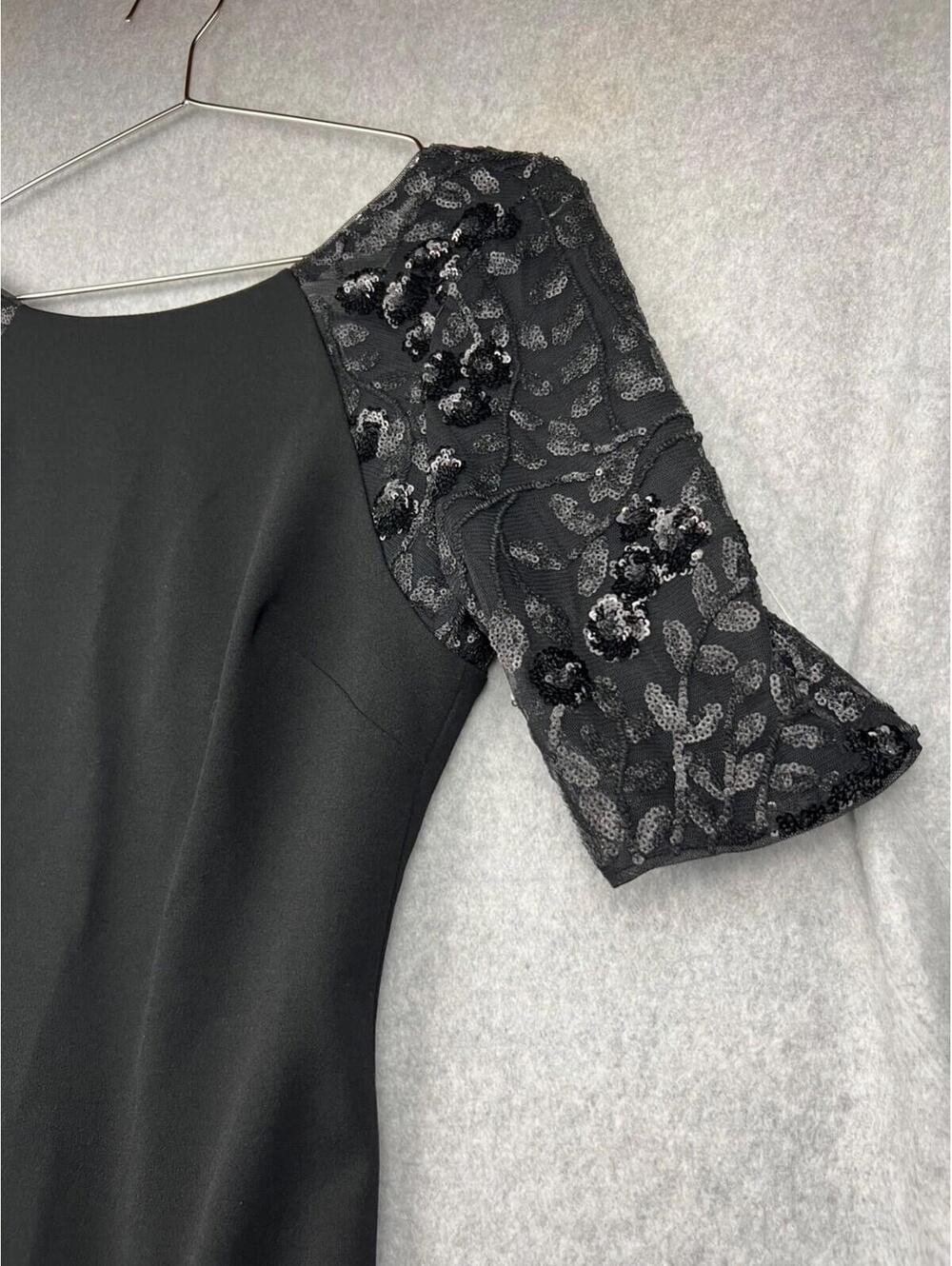 Calvin Klein Women's Sequin Sheath Dress Size 4 Wedding Formal Sophisticated NWT - Picture 4 of 14